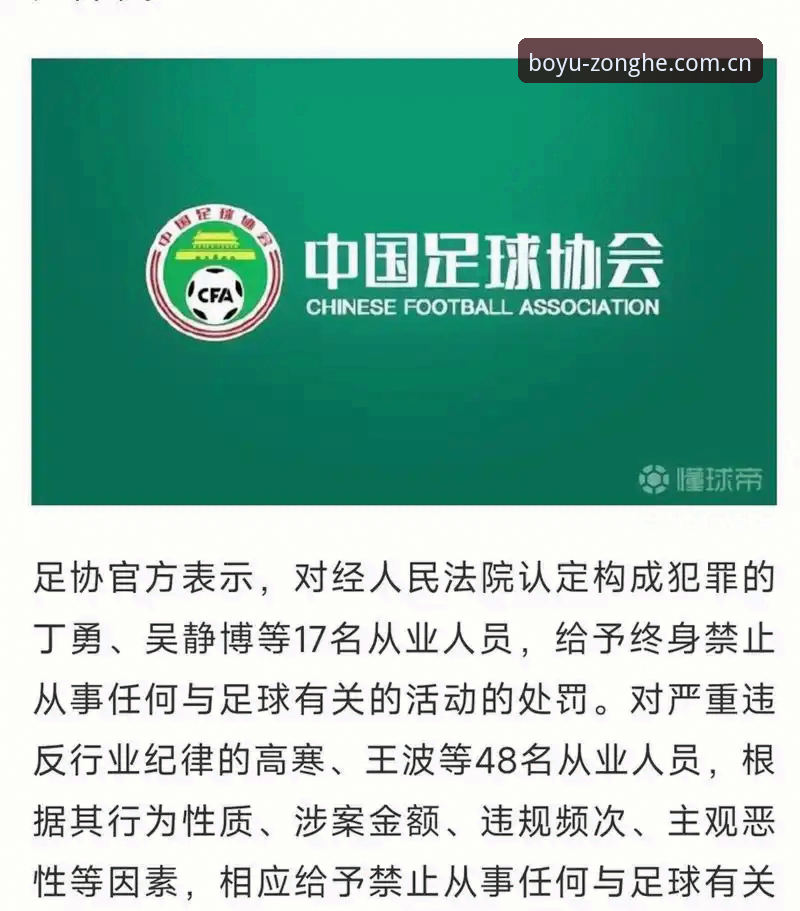 博鱼体育官方版APP怎么下载 3大视角解析足协第三批禁足名单:65人遭重罚背后的行业警示
